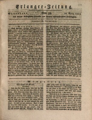 Erlanger Zeitung (Erlanger Real-Zeitung) Samstag 28. März 1829