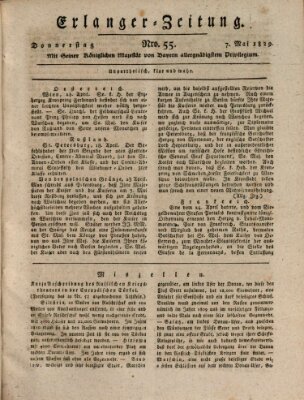 Erlanger Zeitung (Erlanger Real-Zeitung) Donnerstag 7. Mai 1829