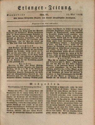 Erlanger Zeitung (Erlanger Real-Zeitung) Samstag 23. Mai 1829