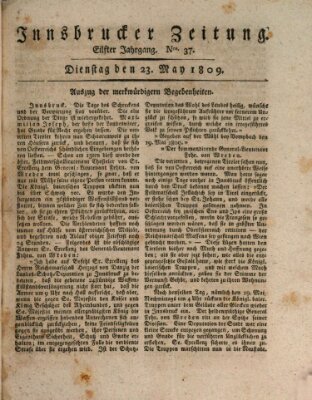 Innsbrucker Zeitung Dienstag 23. Mai 1809