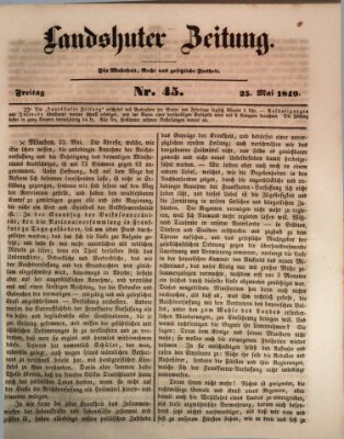 Landshuter Zeitung Freitag 25. Mai 1849