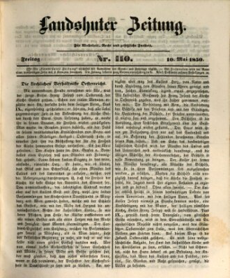 Landshuter Zeitung Freitag 10. Mai 1850