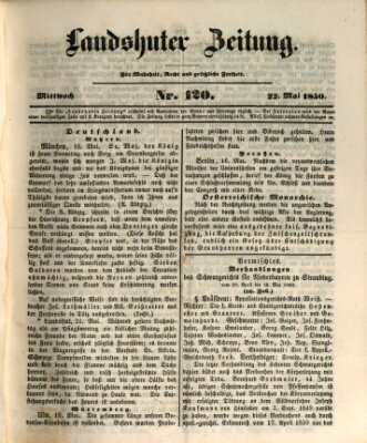 Landshuter Zeitung Mittwoch 22. Mai 1850