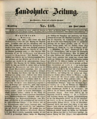 Landshuter Zeitung Samstag 29. Juni 1850