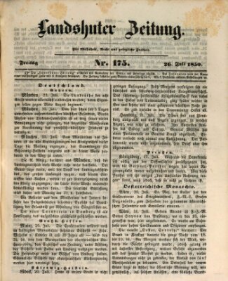 Landshuter Zeitung Freitag 26. Juli 1850