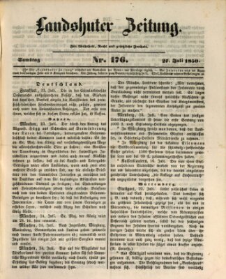 Landshuter Zeitung Samstag 27. Juli 1850