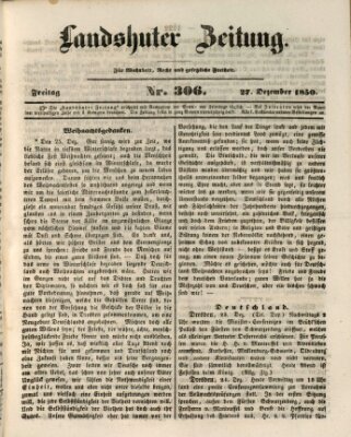 Landshuter Zeitung Freitag 27. Dezember 1850