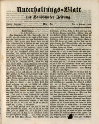 Landshuter Zeitung Montag 4. Februar 1850