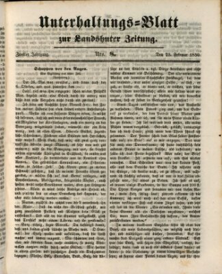 Landshuter Zeitung Montag 25. Februar 1850