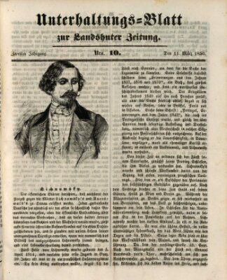 Landshuter Zeitung Montag 11. März 1850