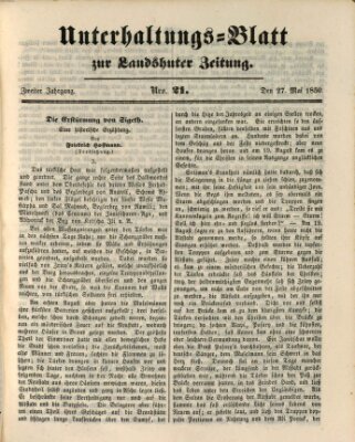 Landshuter Zeitung Montag 27. Mai 1850