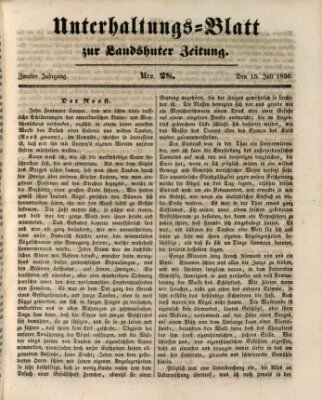 Landshuter Zeitung Montag 15. Juli 1850