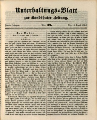 Landshuter Zeitung Montag 12. August 1850