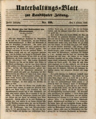 Landshuter Zeitung Montag 7. Oktober 1850