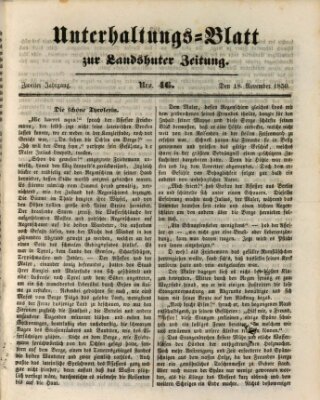 Landshuter Zeitung Montag 18. November 1850
