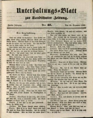 Landshuter Zeitung Montag 30. Dezember 1850