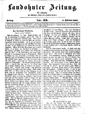 Landshuter Zeitung Freitag 7. Februar 1851