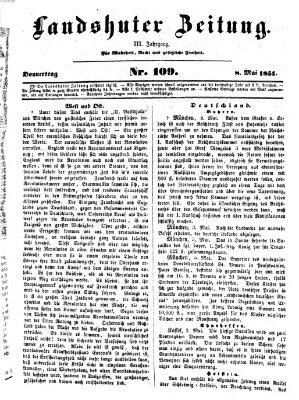 Landshuter Zeitung Donnerstag 8. Mai 1851