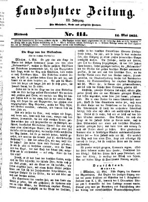 Landshuter Zeitung Mittwoch 14. Mai 1851