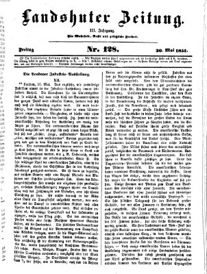 Landshuter Zeitung Freitag 30. Mai 1851