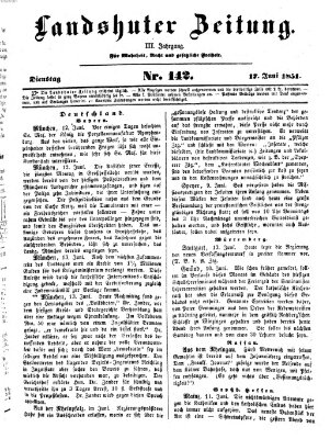 Landshuter Zeitung Dienstag 17. Juni 1851