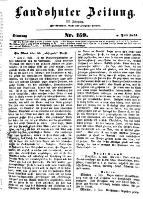 Landshuter Zeitung Dienstag 8. Juli 1851