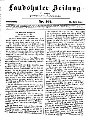 Landshuter Zeitung Donnerstag 10. Juli 1851