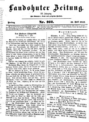 Landshuter Zeitung Freitag 11. Juli 1851