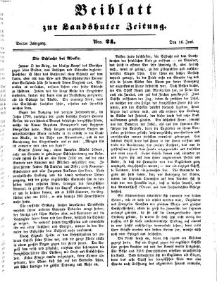 Landshuter Zeitung Montag 16. Juni 1851