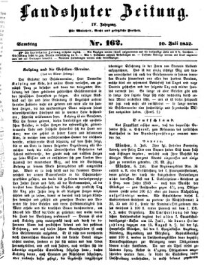 Landshuter Zeitung Samstag 10. Juli 1852