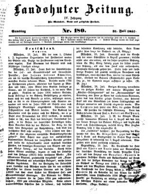 Landshuter Zeitung Samstag 31. Juli 1852