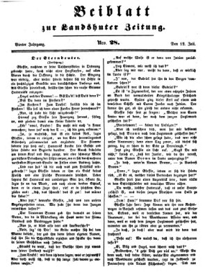 Landshuter Zeitung Montag 12. Juli 1852