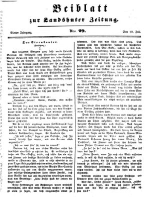 Landshuter Zeitung Montag 19. Juli 1852