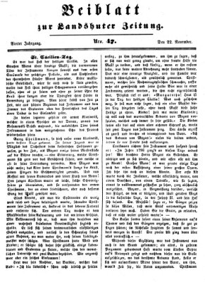 Landshuter Zeitung Montag 22. November 1852