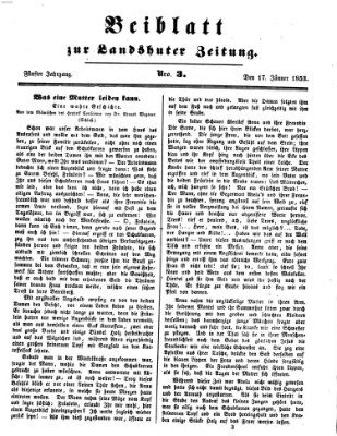 Landshuter Zeitung Montag 17. Januar 1853