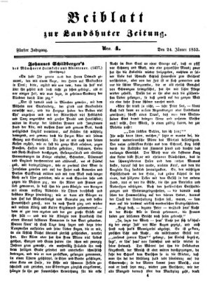 Landshuter Zeitung Montag 24. Januar 1853