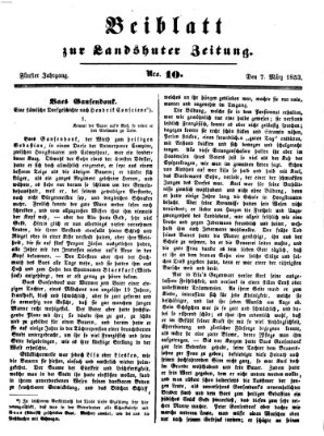 Landshuter Zeitung Montag 7. März 1853