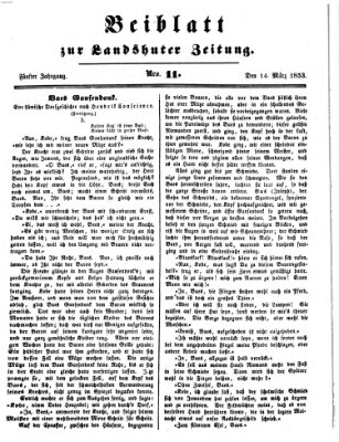 Landshuter Zeitung Montag 14. März 1853