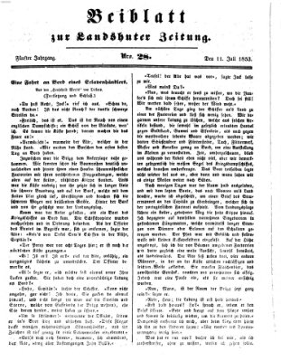 Landshuter Zeitung Montag 11. Juli 1853