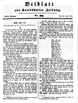 Landshuter Zeitung Montag 25. Juli 1853