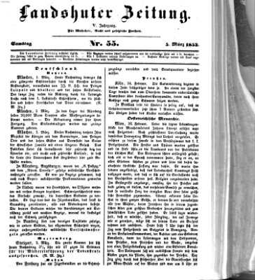 Landshuter Zeitung Samstag 5. März 1853