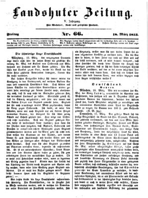 Landshuter Zeitung Freitag 18. März 1853