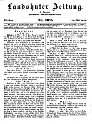 Landshuter Zeitung Dienstag 10. Mai 1853