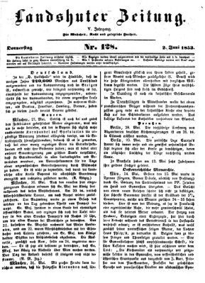 Landshuter Zeitung Donnerstag 2. Juni 1853