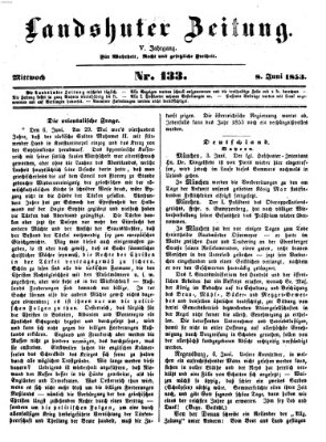 Landshuter Zeitung Mittwoch 8. Juni 1853