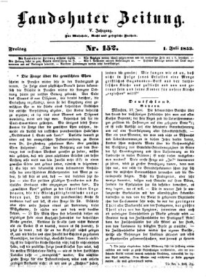 Landshuter Zeitung Freitag 1. Juli 1853