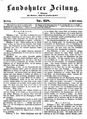 Landshuter Zeitung Freitag 8. Juli 1853