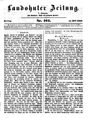 Landshuter Zeitung Freitag 15. Juli 1853