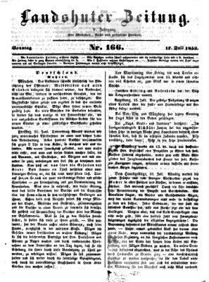 Landshuter Zeitung Sonntag 17. Juli 1853