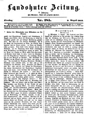 Landshuter Zeitung Dienstag 9. August 1853